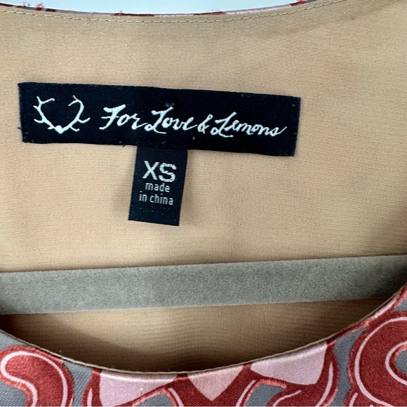 For Love & Lemons Silk Teresa Mini Dress Womens Small Pink Floral | F1933 - Picture 4 of 12